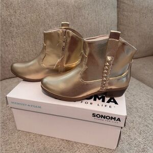 Sonoma Kids Metallic Gold Boots